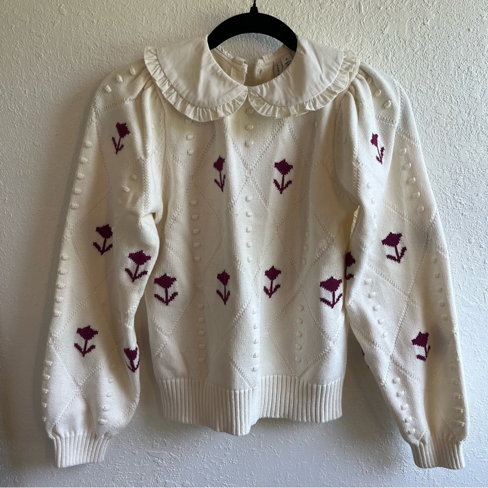Janie & Jack Peter Pan Collar Cardigan